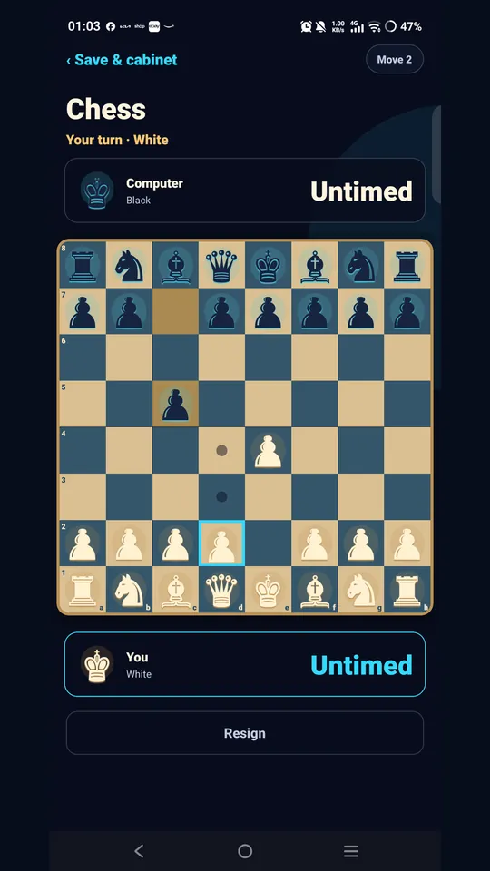 Chess night table